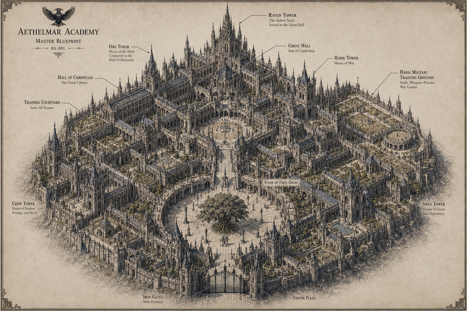 Master Blueprint of Aethelmar archive plate