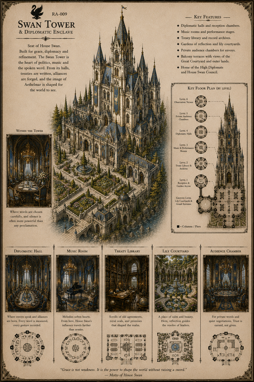 Swan Tower archive plate